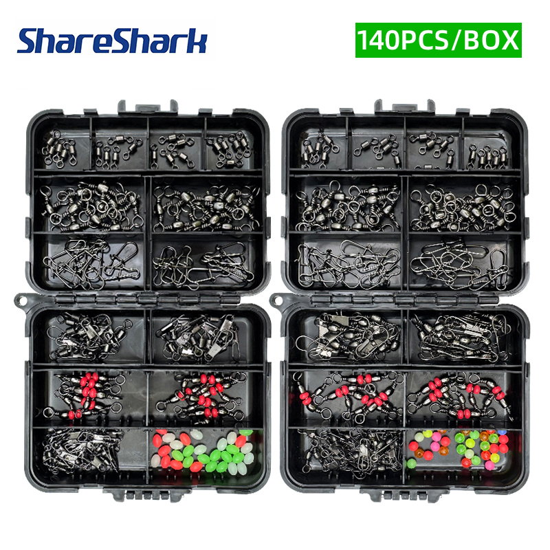 Fishing Lure Kit - ShareShark 140Pcs fishing accessory set, lure