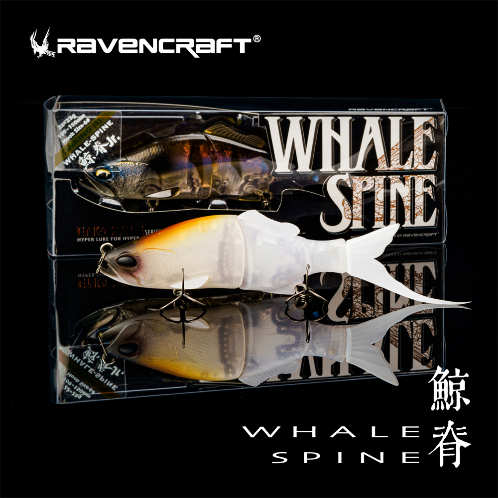 Fishing Lure Popper - Ravencraft Whale-Spine JR 109mm-150mm 22g Swimbait