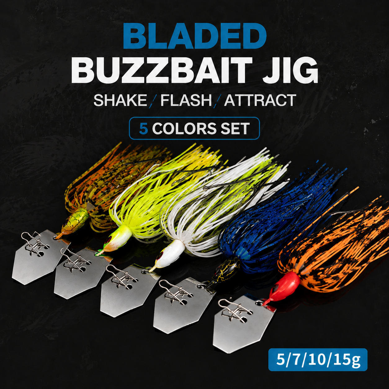 Spinnerbait Lure Set Silicone  - Fishing Lure Blade Bait recension och pris