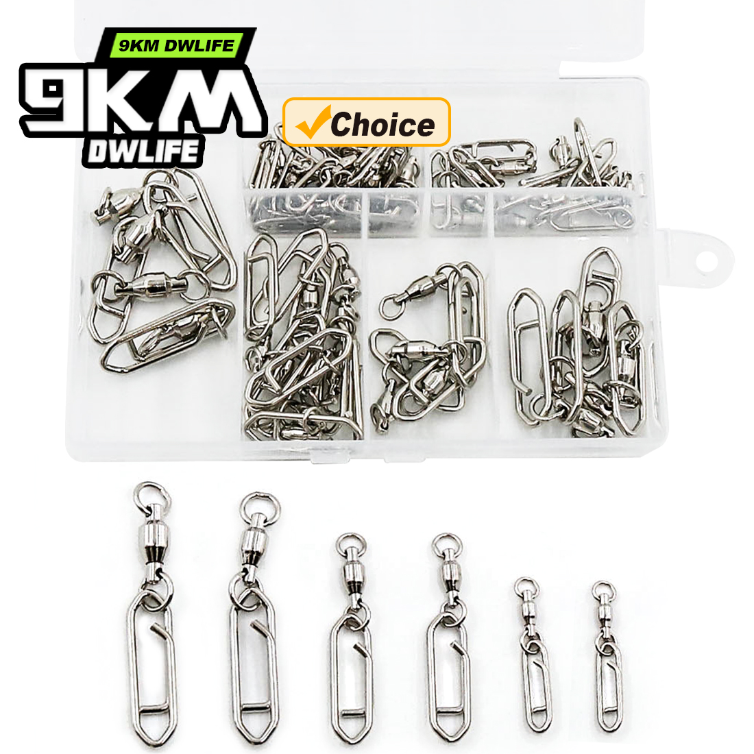 9KM Fishing Swivel Snap Kit 50 - Fishing Lure Kit recension och pris