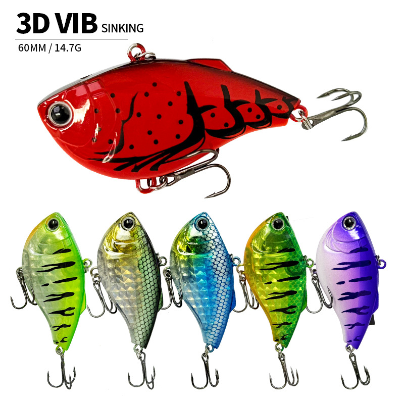 60mm 14.7g Sinking VIB Fishing - Fishing Lure Jerkbait recension och pris