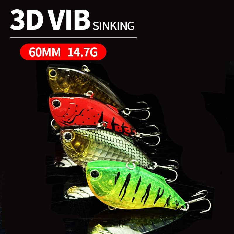 60mm 14.7g Sinking VIB Fishing - Fishing Lure Jerkbait recension och pris