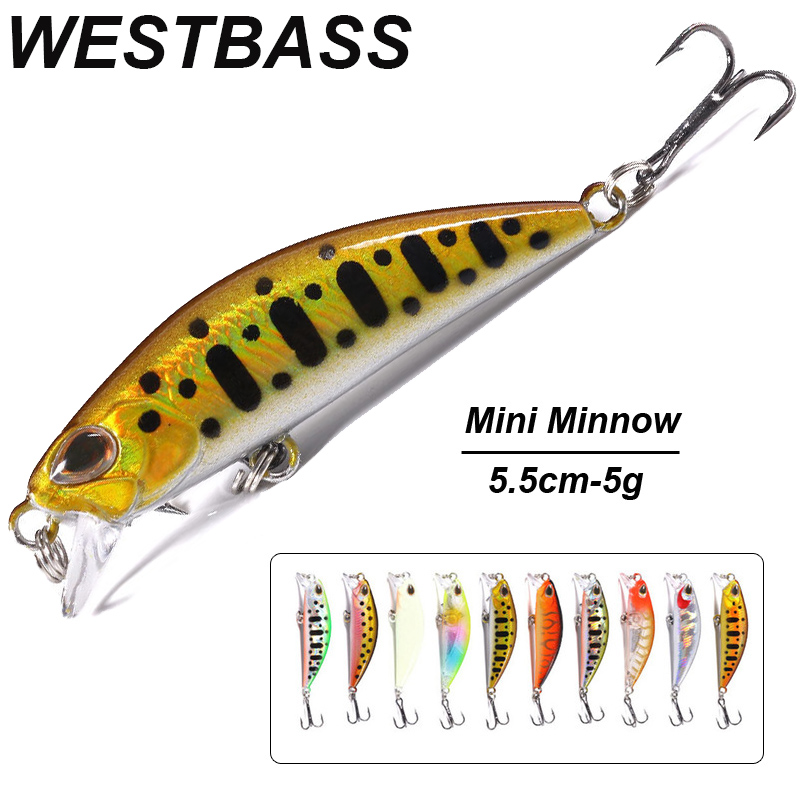 WESTBASS 1PX Micro Minnow Lure - Fishing Lure Crankbait recension och pris