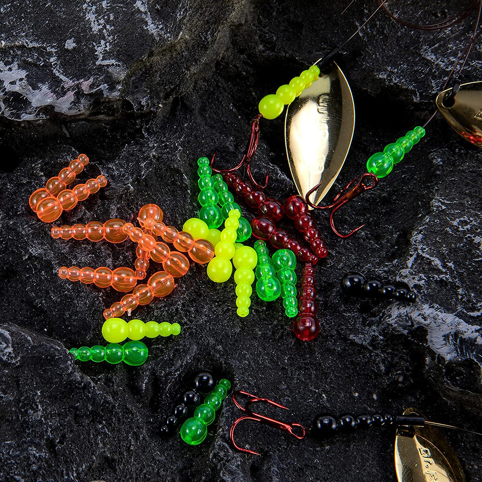 50PCS Stacked Fishing Beads Tr - Fishing Lure Spinner recension och pris