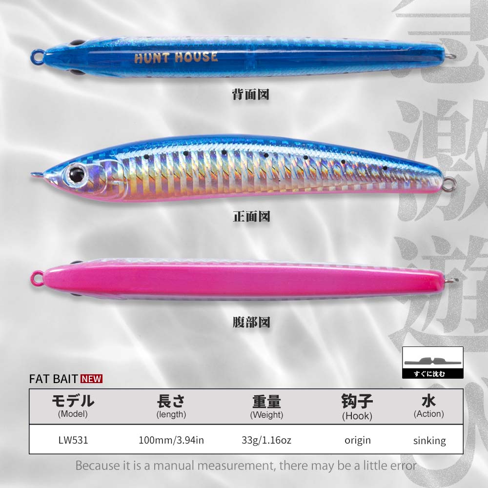 Hunthouse Sinking Pencil Hard  - Fishing Lure Jerkbait recension och pris