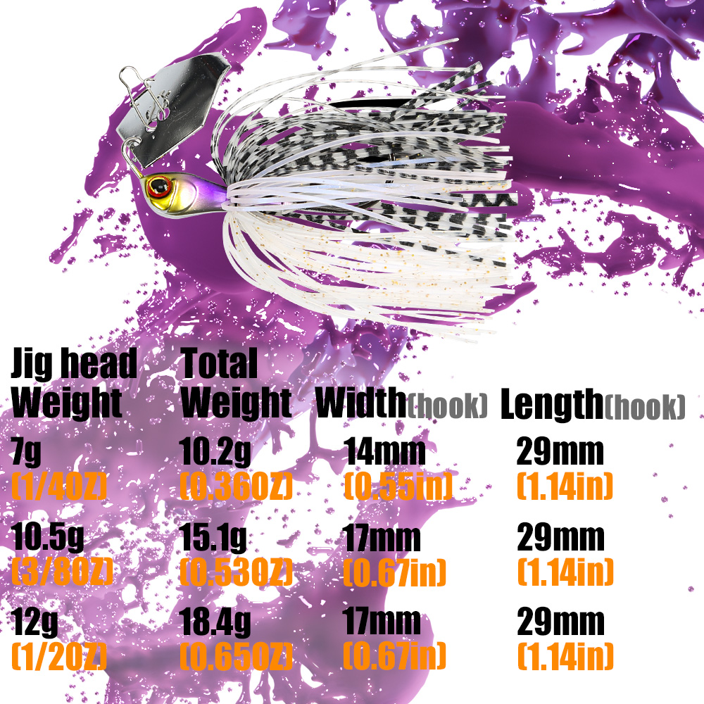 B&U Fishing Lure Chatter Bait  - Fishing Lure Blade Bait recension och pris