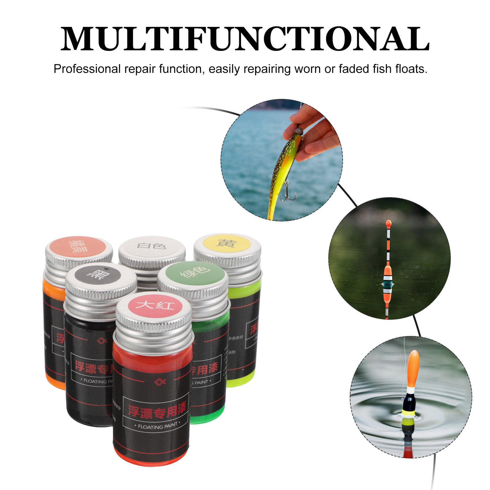6pcs 30Ml Fluorescent Floating - Fishing Lure Making Kit recension och pris