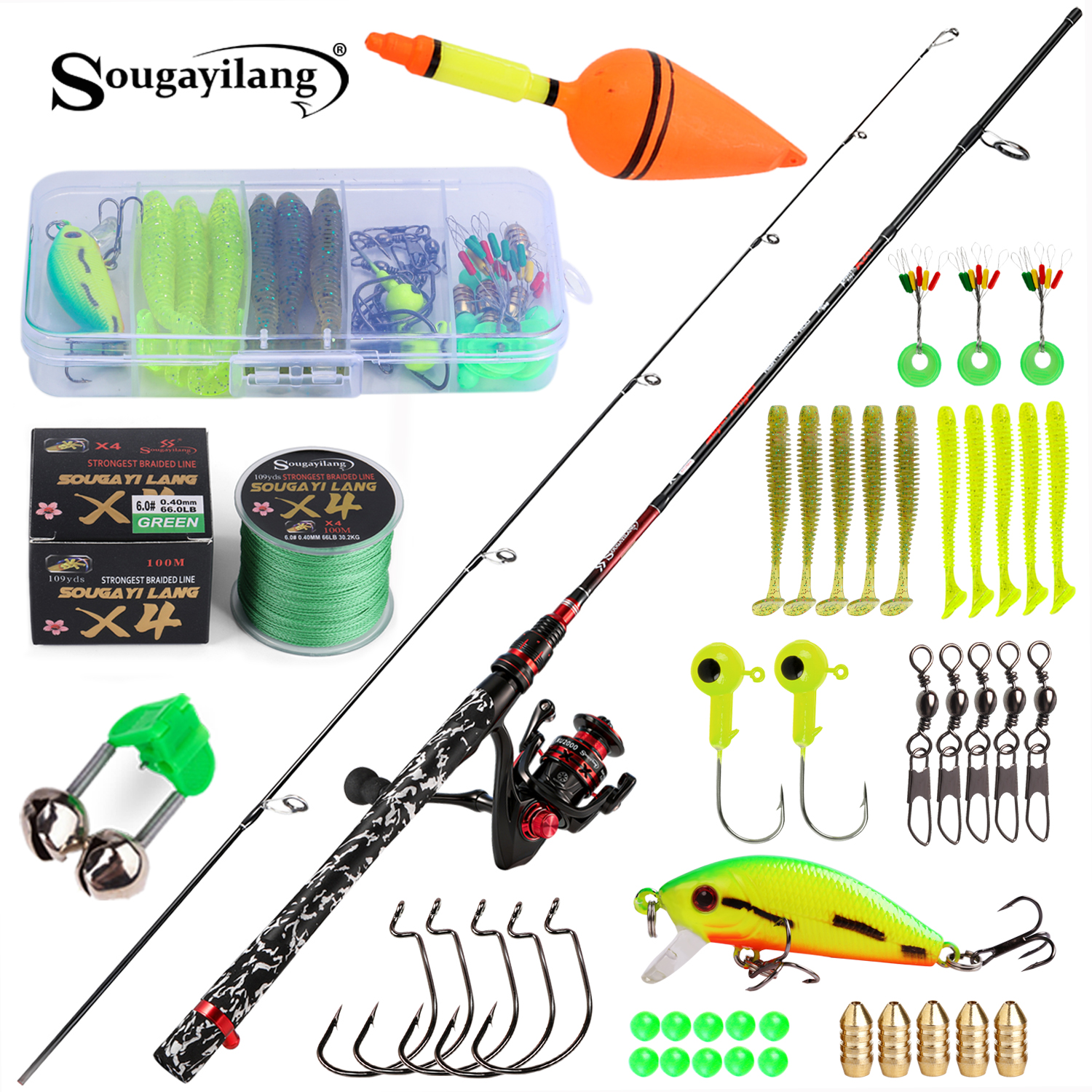 Sougayilang Spinning Fishing R - Fishing Lure Spinner recension och pris