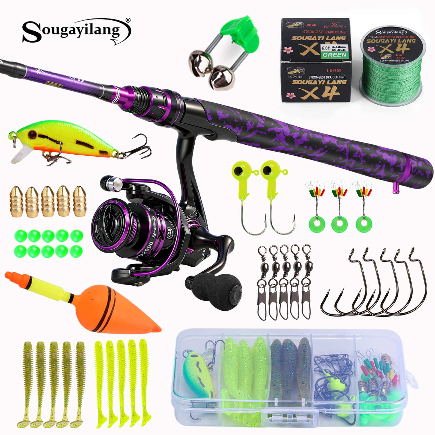 Sougayilang Spinning Fishing R - Fishing Lure Spinner recension och pris