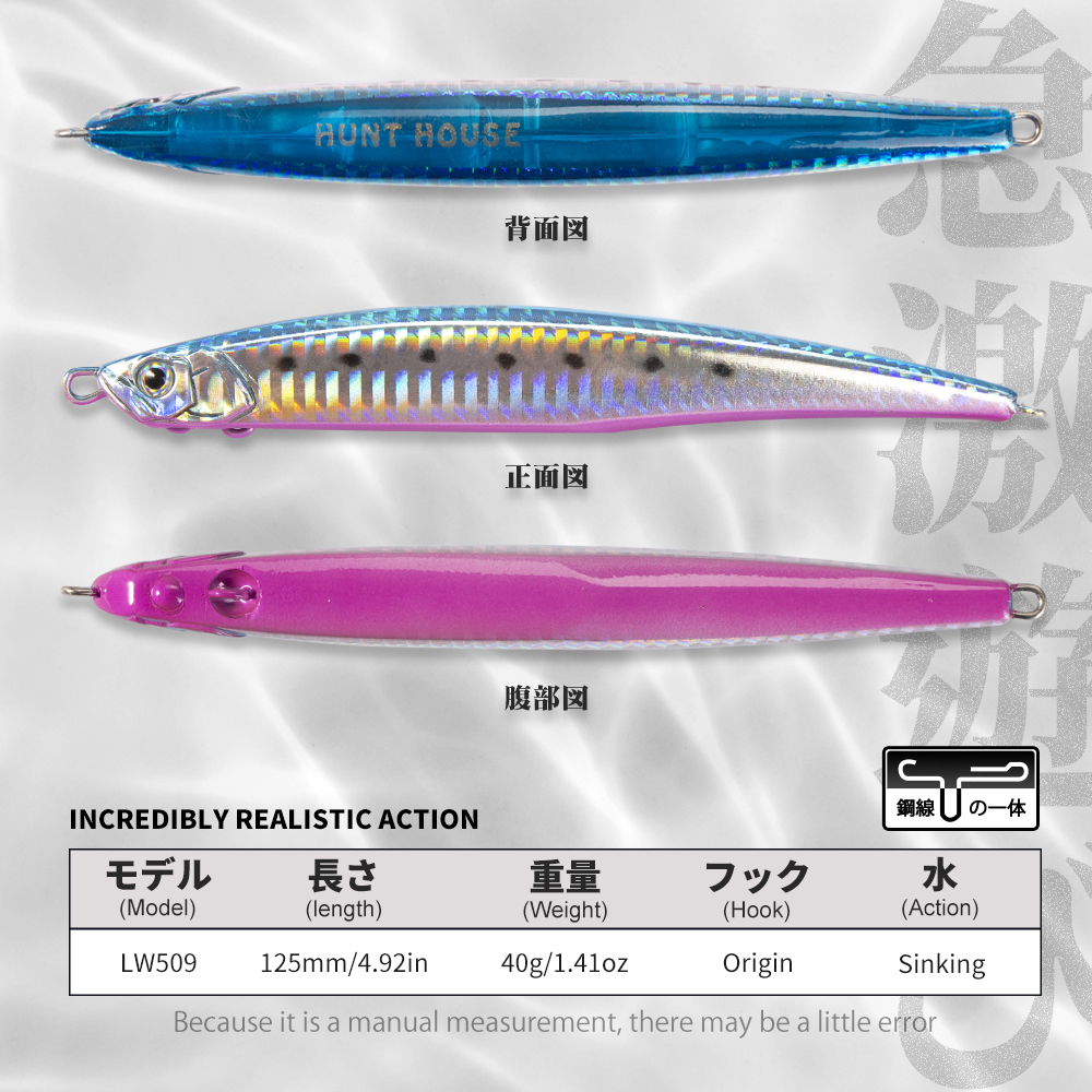 Hunthouse fishing Press heavy  - Fishing Lure Jerkbait recension och pris