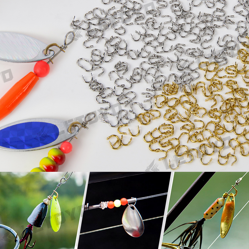LETOYO 100pcs Folded Clevises  - Fishing Lure Spoon recension och pris