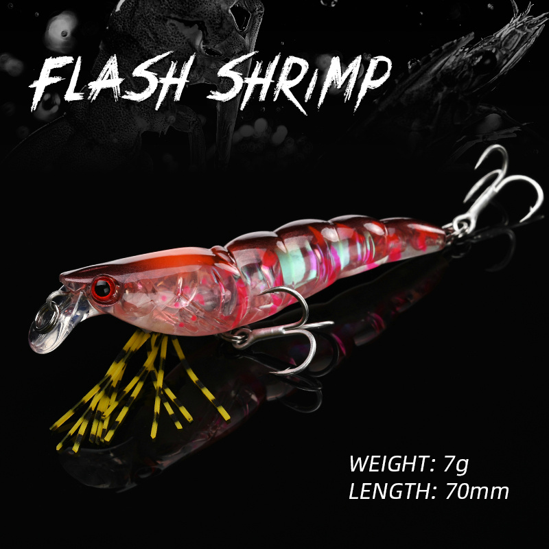 ALLBLUE 3D Flash Shrimp 70mm 7 - Fishing Lure Buzzbait recension och pris