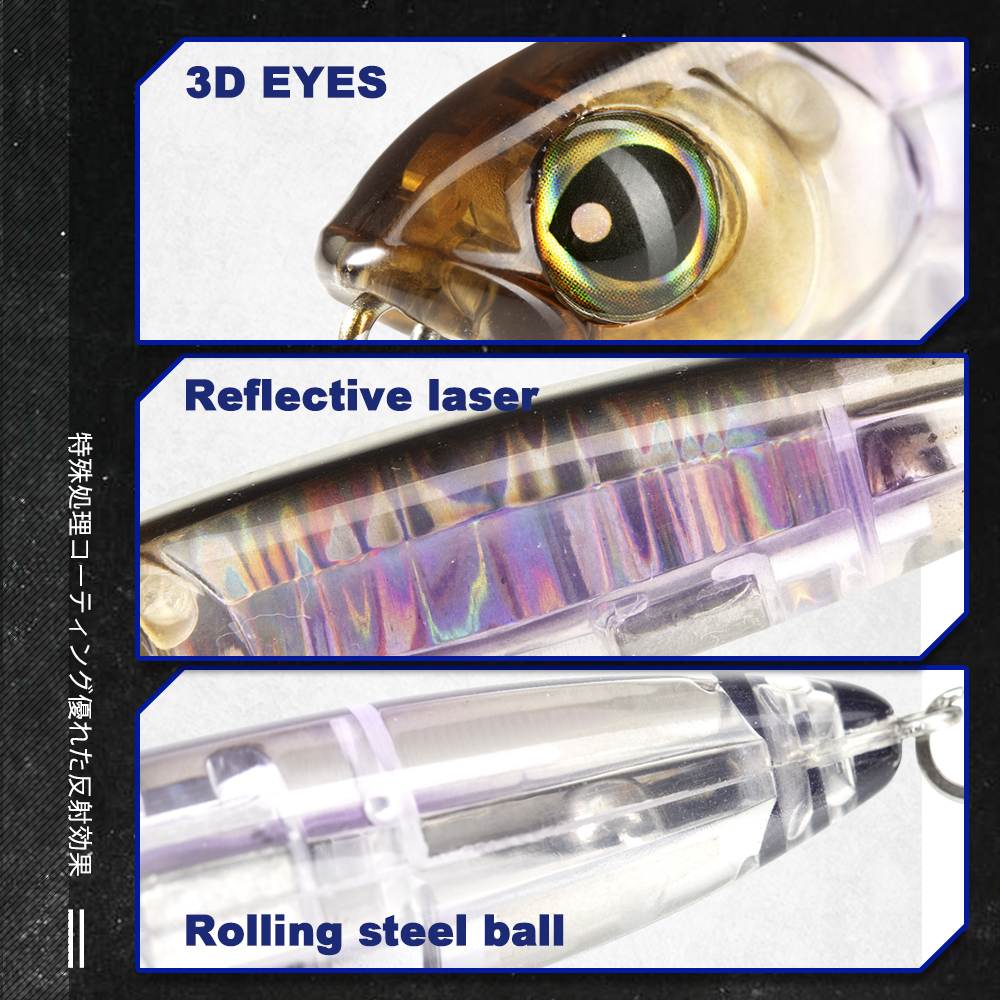 D1 Surface Fishing Lure 3DR Pe - Fishing Lure Popper recension och pris