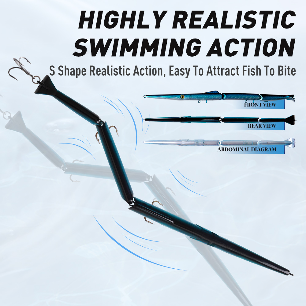 YOOFISH Jointed Pencil Bait 3  - Fishing Lure Popper recension och pris