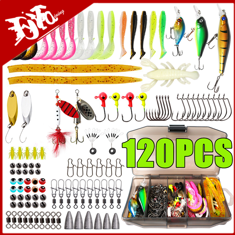 New 120PCS Fishing Lure Set So - Fishing Lure Spoon recension och pris