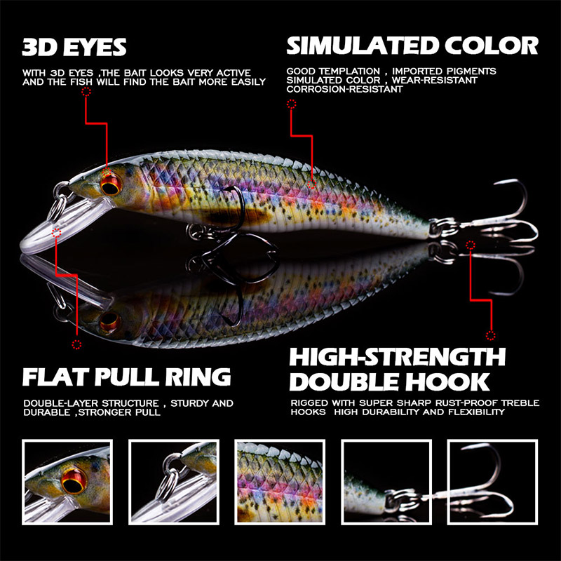 Agoie 3g 7g Popular Jerkbait M - Fishing Lure Popper recension och pris