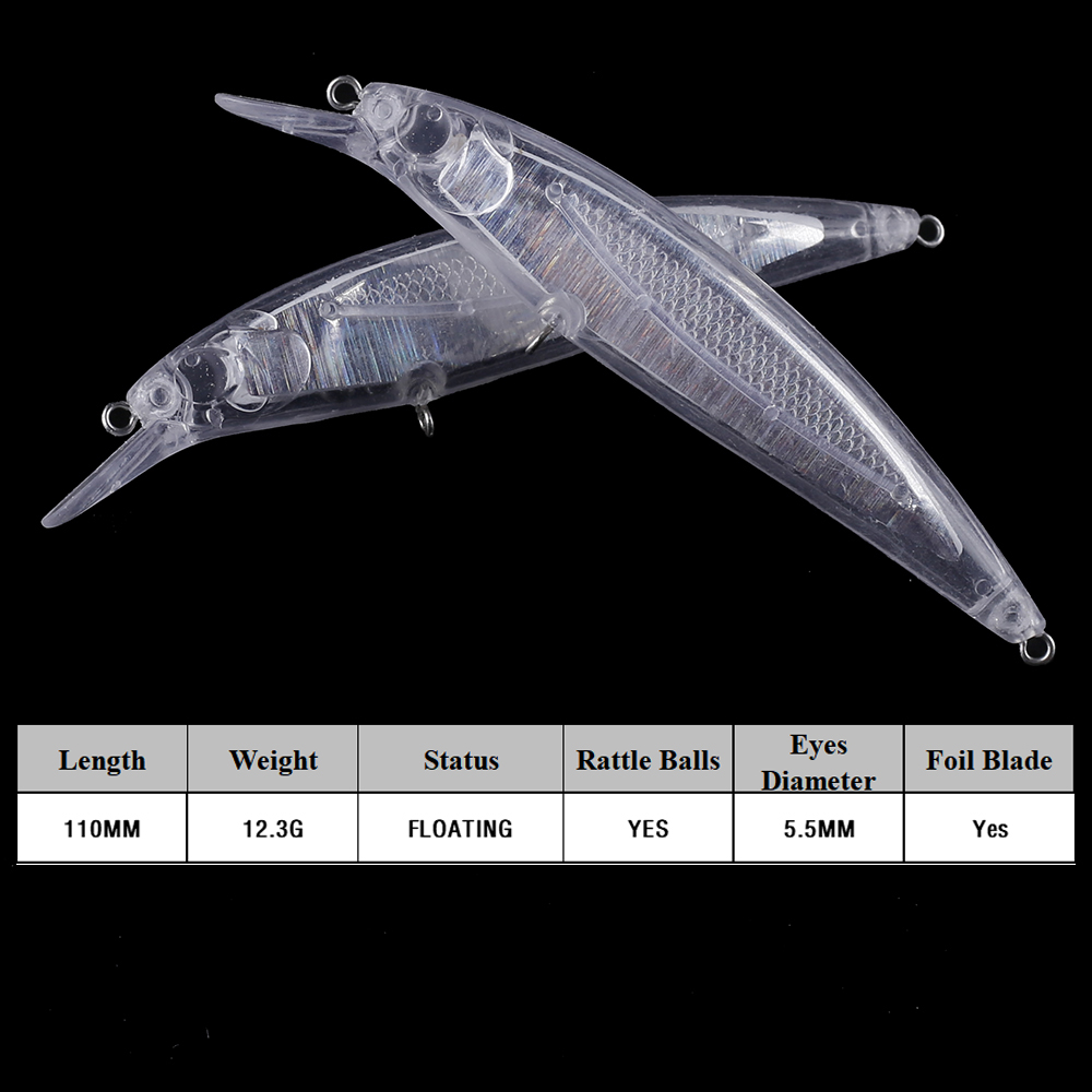 Chan’sHuang 20PCS Unpainted Bl - Fishing Lure Blade Bait recension och pris