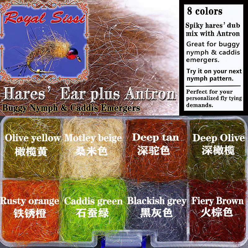 8 optional colors Hare's Ear d - Fishing Lure Popper recension och pris