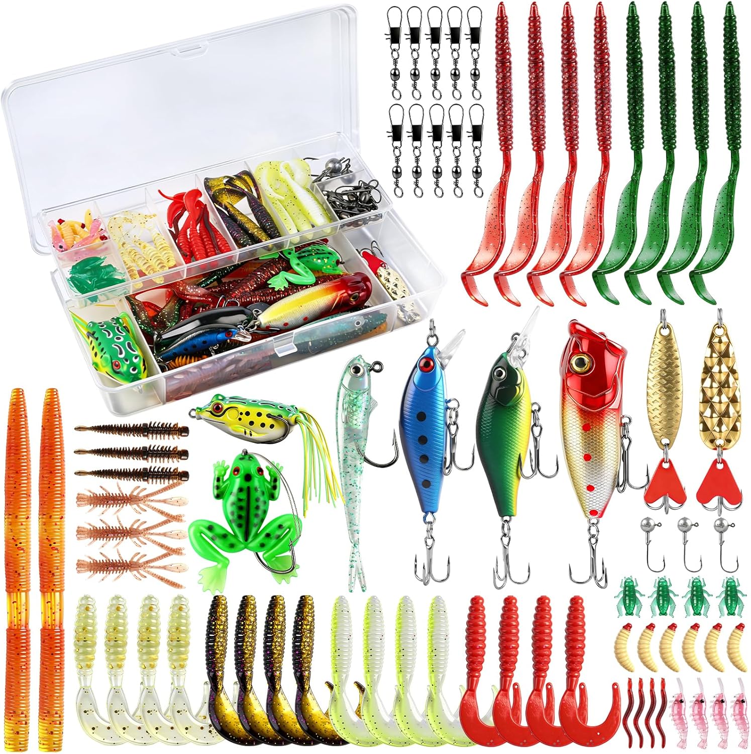 71Pcs Fishing Lures Kit with T - Fishing Lure Crankbait recension och pris