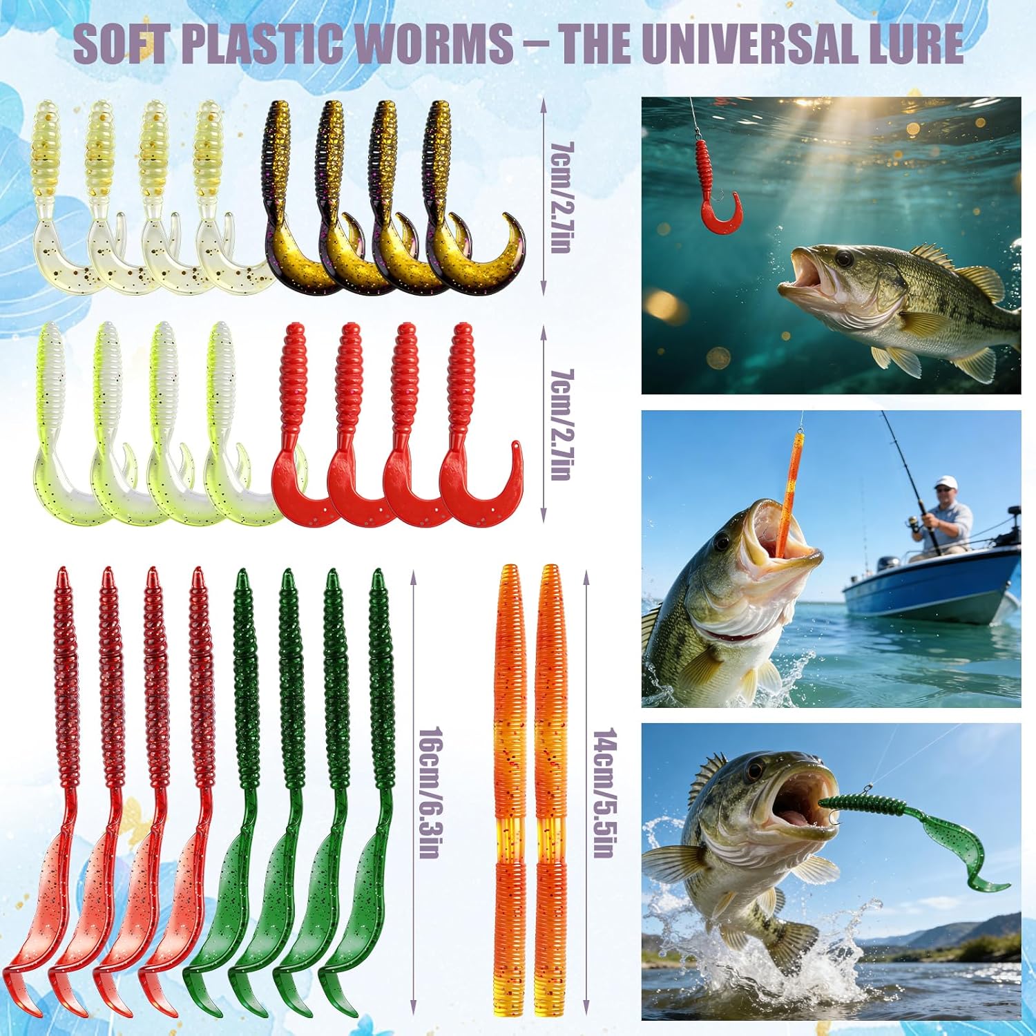 71Pcs Fishing Lures Kit with T - Fishing Lure Crankbait recension och pris