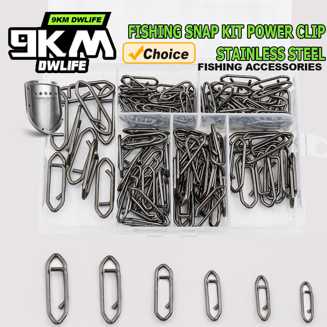 9KM Fishing Snap Kit 110pcs Po - Fishing Lure Kit recension och pris