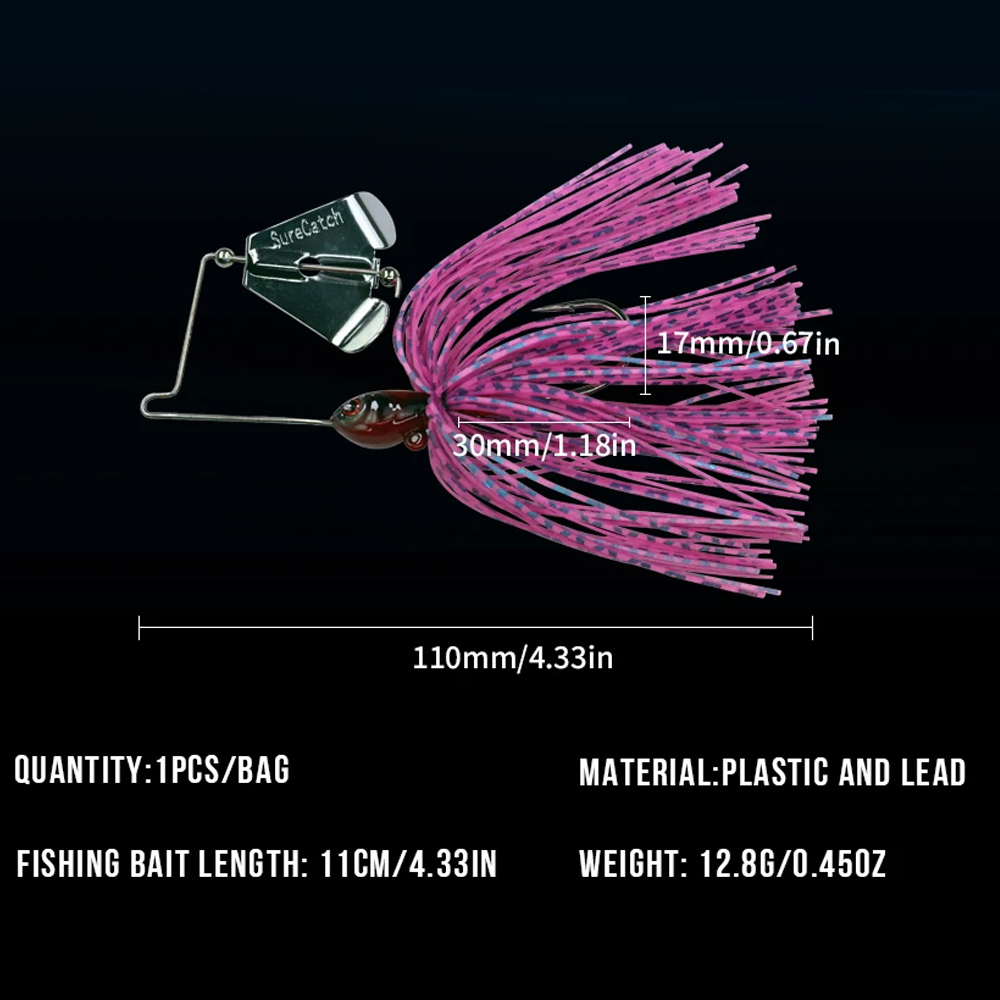 1pcs 12.8g Spinnerbait Fishing - Fishing Lure Blade Bait recension och pris