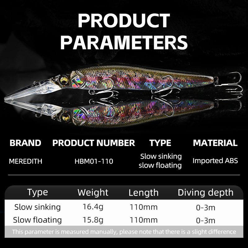 MEREDITH Minnow Wobbler Fishin - Fishing Lure Jerkbait recension och pris