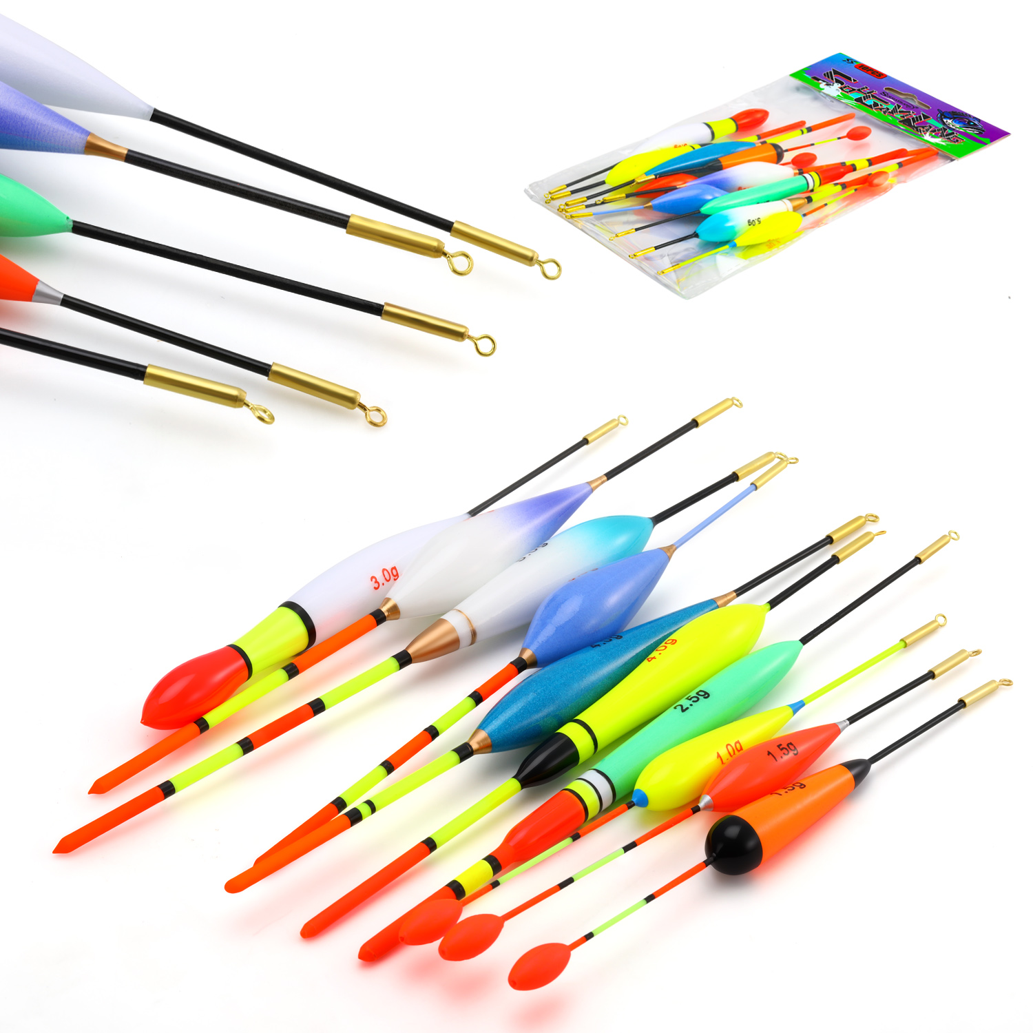 EVA Fishing Float Set 10pc 1.5 - Fishing Lure Topwater recension och pris